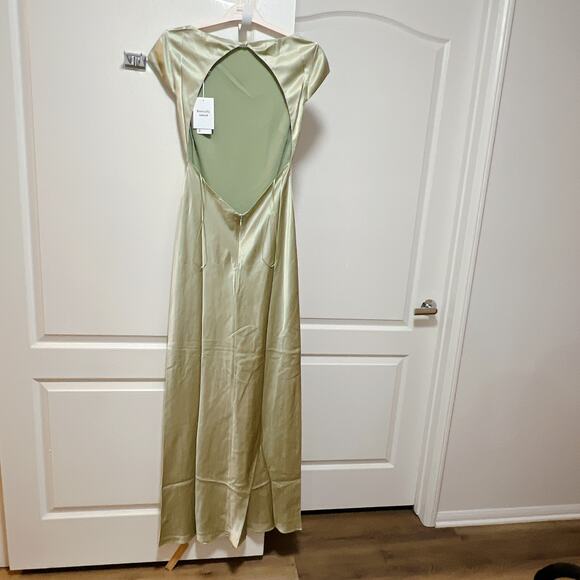 Reformation Niamh Silk Midi Dress Size 8 NWT - Picture 6 of 7
